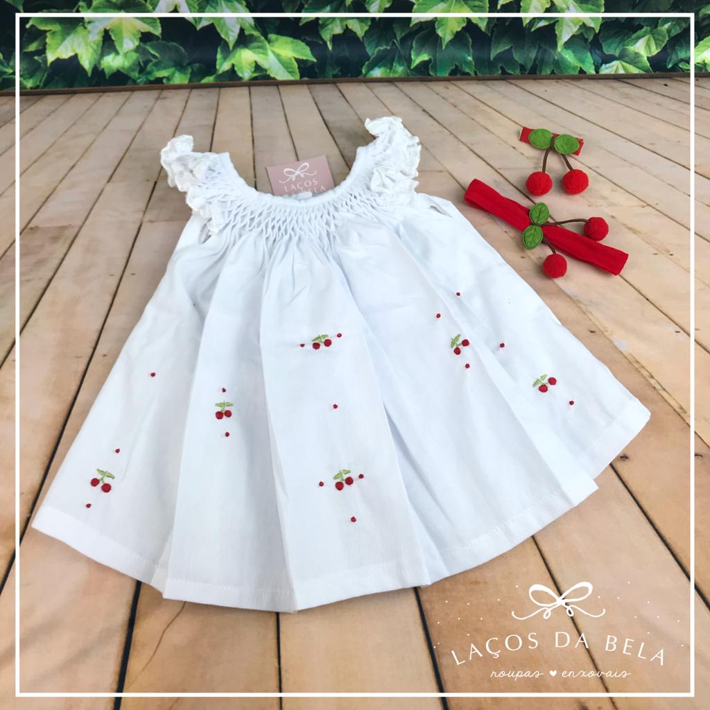 Vestido Casa de Abelha Rosa Xadrez Ponto Smock com Short - Loja