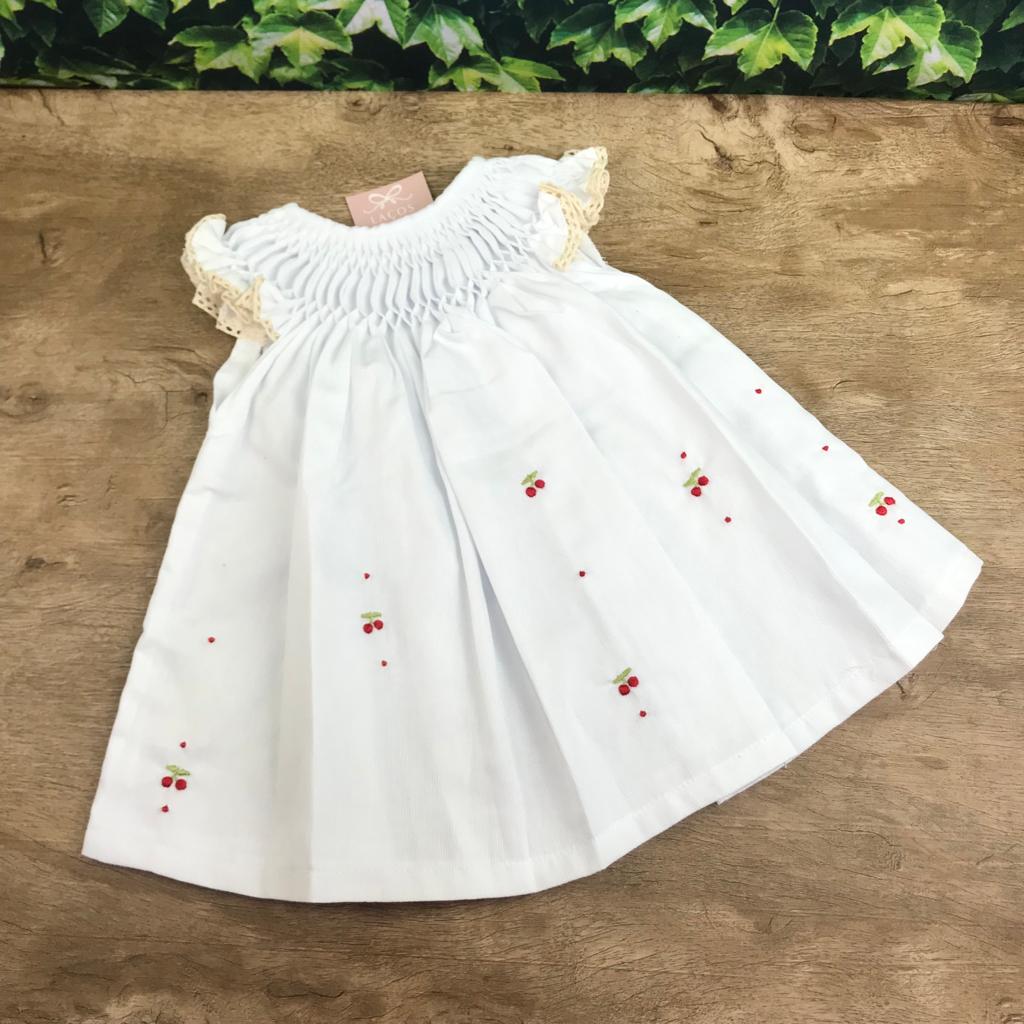 Vestido Casa de Abelha Rosa Xadrez Ponto Smock com Short - Loja